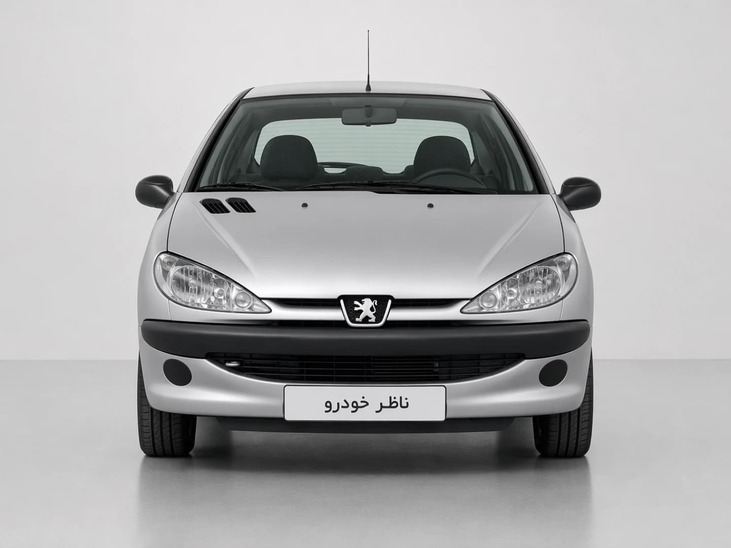 نمای مستقیم جلو پژو 206 SD V19 سال 1385 - 1400